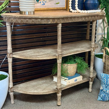 Load image into Gallery viewer, Demilune Wooden Console
