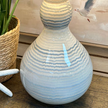 Load image into Gallery viewer, Light Blue-Grey Striped Lamp
