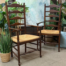 Load image into Gallery viewer, Williams Sonoma Ladderback Arm Chair
