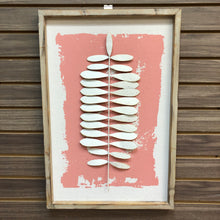 Load image into Gallery viewer, Pink Metal Leaf Art II
