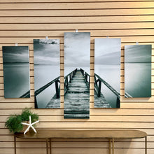 Load image into Gallery viewer, 5-Panel Pier Art on Wood
