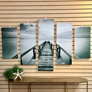 5-Panel Pier Art on Wood