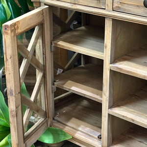 2DR/3DRW Driftwood Cabinet