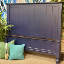 Load image into Gallery viewer, Bassett Queen Navy Bed
