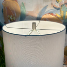 Load image into Gallery viewer, Taupe/White Geometric Lamp
