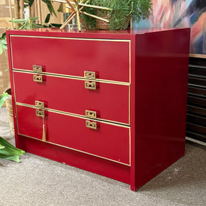 Chinoiserie Campaign Nightstand