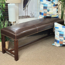 Load image into Gallery viewer, Leather Upholstered Bench
