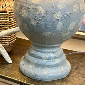 Grey Dots Resin Lamp