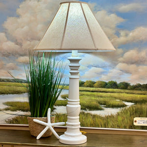 White Pillar Lamp