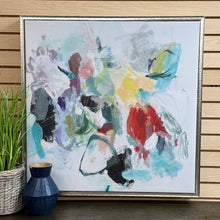 Load image into Gallery viewer, Red/Aqua/Grey Abstract
