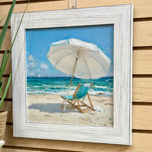 Load image into Gallery viewer, White Umbrella On Beach I
