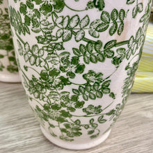 Load image into Gallery viewer, LG Green/Ivory Flower Vase
