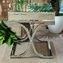 Load image into Gallery viewer, Mirrored Chrome Side Table
