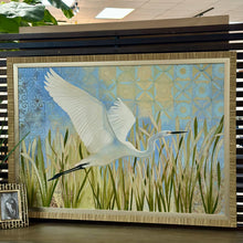Load image into Gallery viewer, 'Snow Egret in Flight' Giclee Art
