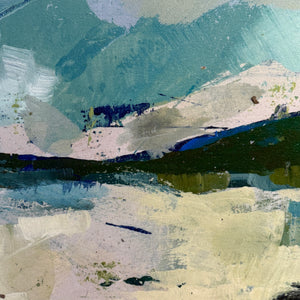 Framed Green/Blue Abstract