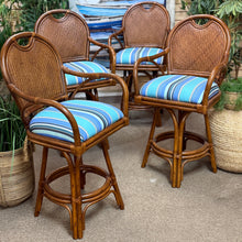 Load image into Gallery viewer, Rattan Swivel Counter Stool
