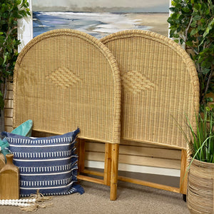 Natural Wicker Twin Bed