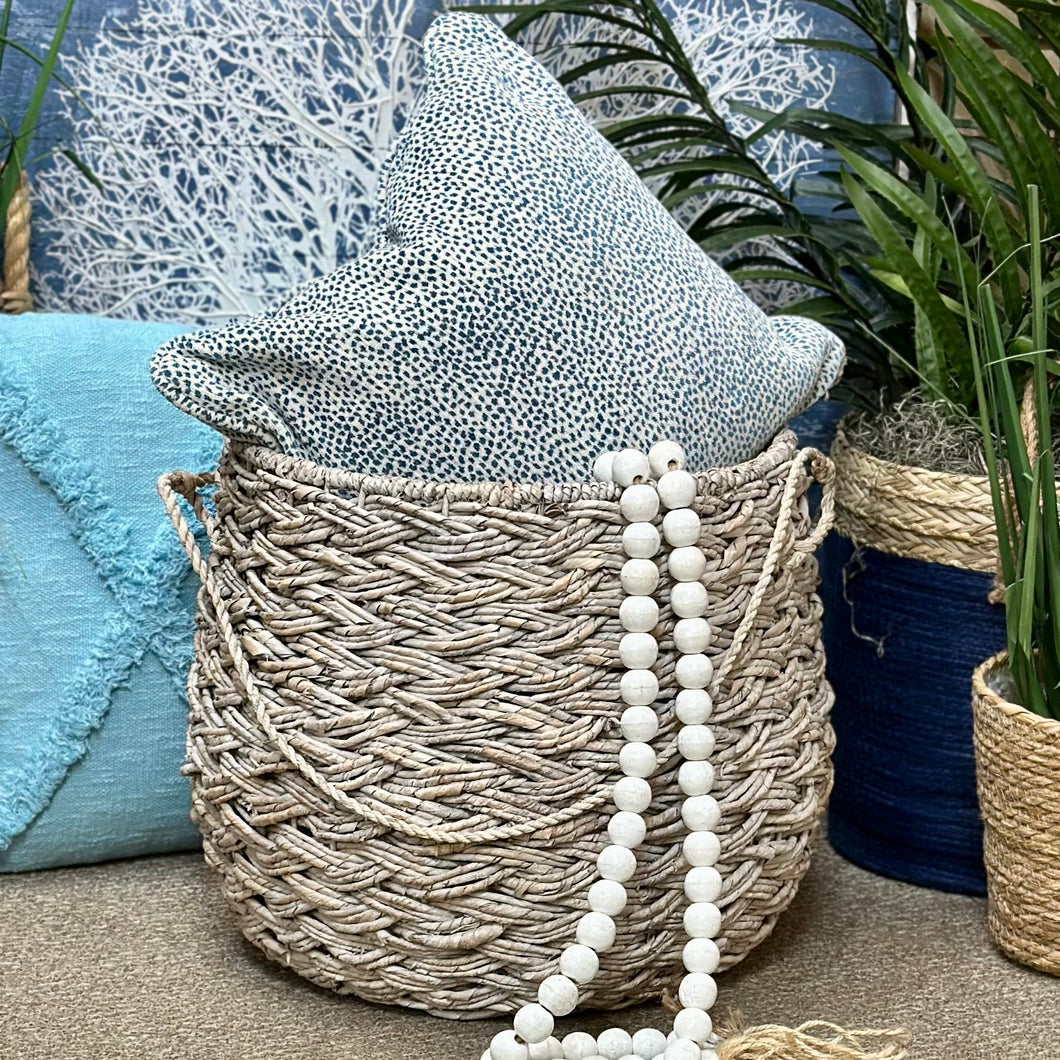 LG Woven Basket W/Handle