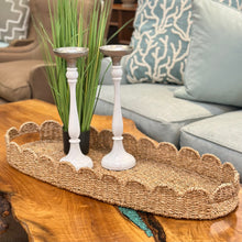 Load image into Gallery viewer, Scalloped Edge Woven Tray
