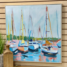 Load image into Gallery viewer, Colorful Sailboats Art
