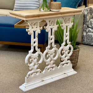 SM Distressed Scroll Console