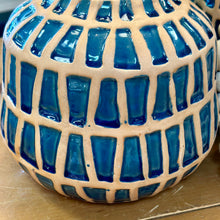 Load image into Gallery viewer, Sm Blue Tile Vase
