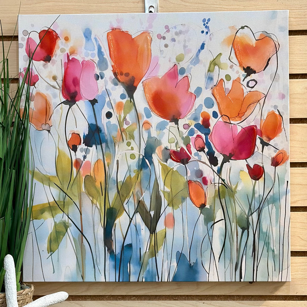 Red Florals I