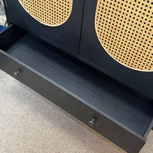 Load image into Gallery viewer, 2DR Black Cane Cabinet
