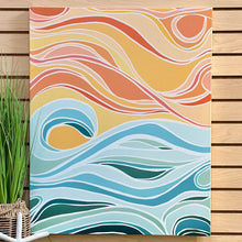 Load image into Gallery viewer, Colorful Wave Abstract Art

