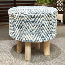 Load image into Gallery viewer, Woven Denim Stool
