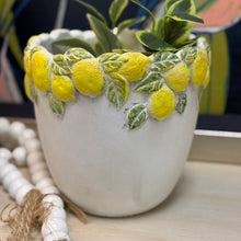 Load image into Gallery viewer, Short Lemon Planter
