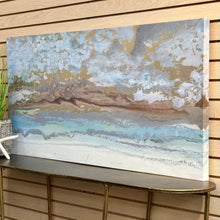 Load image into Gallery viewer, Blue/Gold Canvas Art
