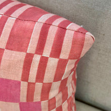 Load image into Gallery viewer, Pink Checked Designer Lumbar
