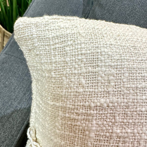 Ivory Fringe Pillow