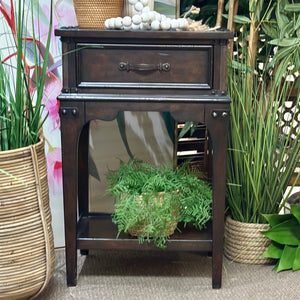 1DRW Nailhead Side Table