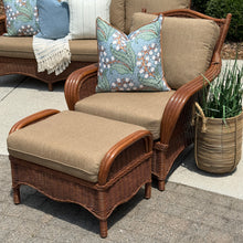 Load image into Gallery viewer, Classic Rattan Chair &amp; Ottoman
