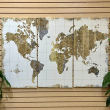 Load image into Gallery viewer, Map Triptych Art
