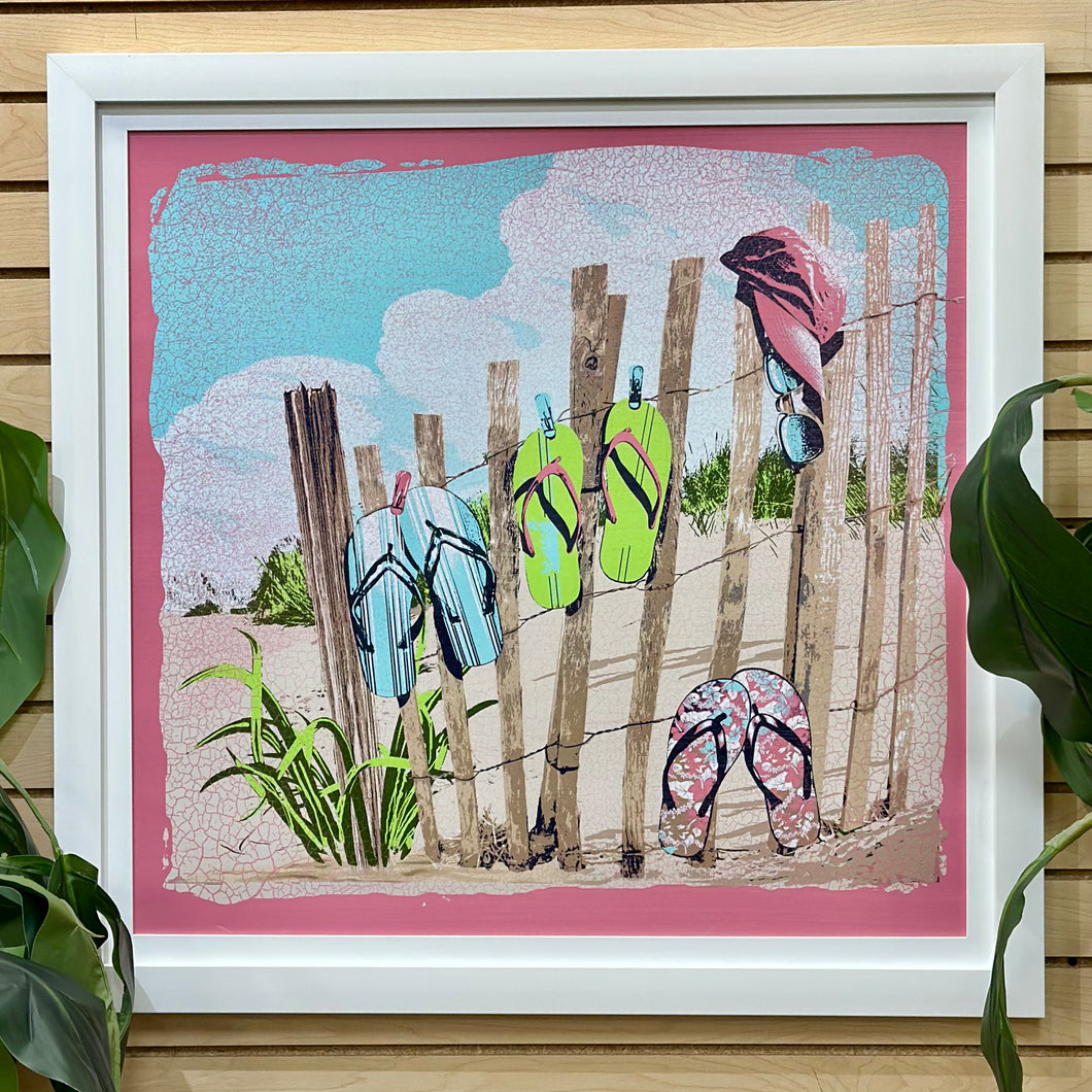 'Flops On A Fence' Giclee