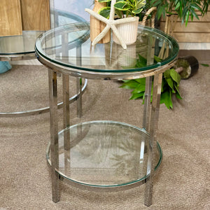 Glass Side Table