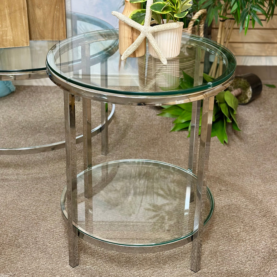 Glass Side Table