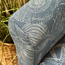 Load image into Gallery viewer, Denim Seashell Swivel Chair
