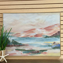 Load image into Gallery viewer, Blush/Green Landscape Abstract
