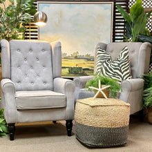 Load image into Gallery viewer, Grey Wingback Chair
