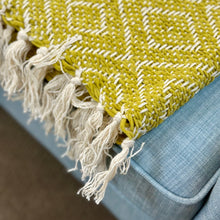 Load image into Gallery viewer, Lime Diamond Throw
