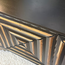 Load image into Gallery viewer, Black &amp; Gold 3DRW Cabinet
