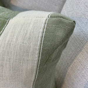 Sage Striped Pillow