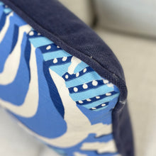 Load image into Gallery viewer, Blue Quadrille Designer Lumbar
