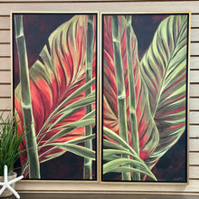 Load image into Gallery viewer, Tropical Leaves Diptych
