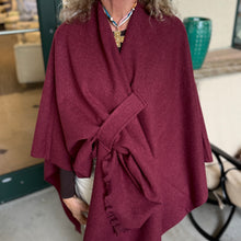 Load image into Gallery viewer, Wine Cashmere Shawl
