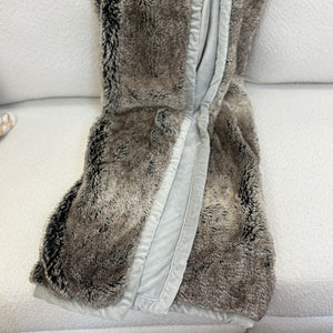PB Gray Faux Throw